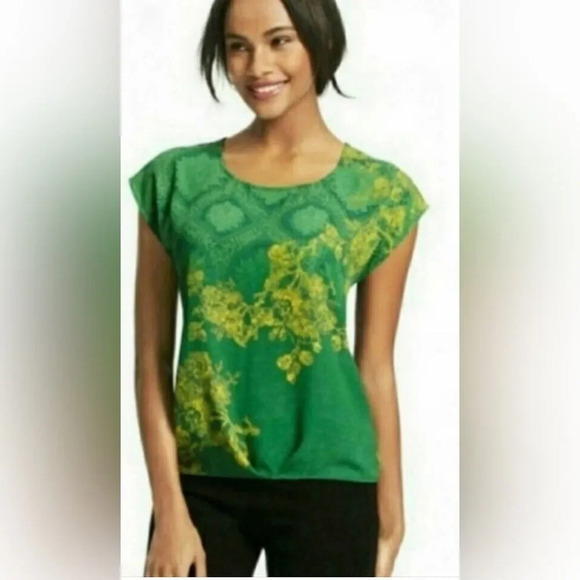 EUC Cabi Emerald Green Boxy Blouse Small - Picture 2 of 7